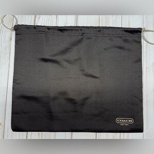 Coach Brown Satin Drawstring Pouch Storage Bag Dust Cover
